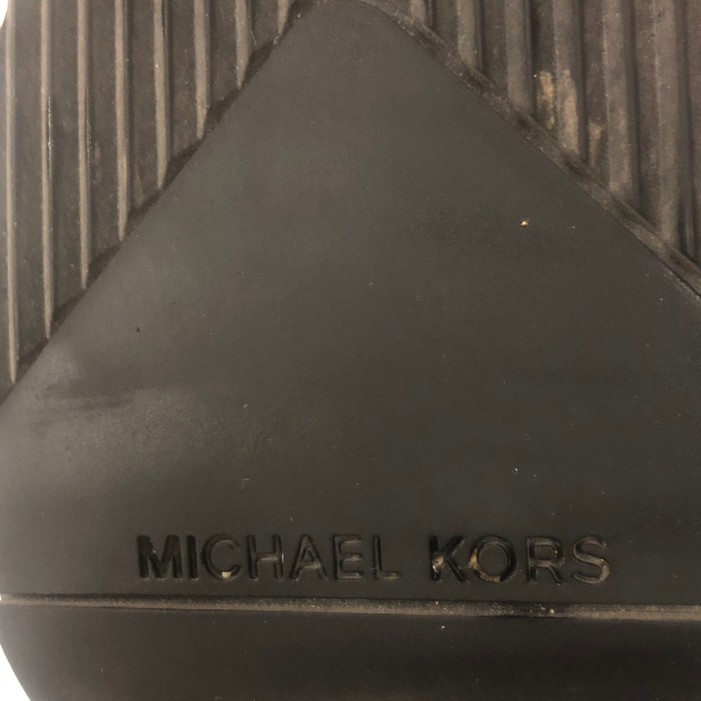 Michael Kors 6M Sneakers Black Slip-On White & Silver detail Excellent Condition - Picture 9 of 10